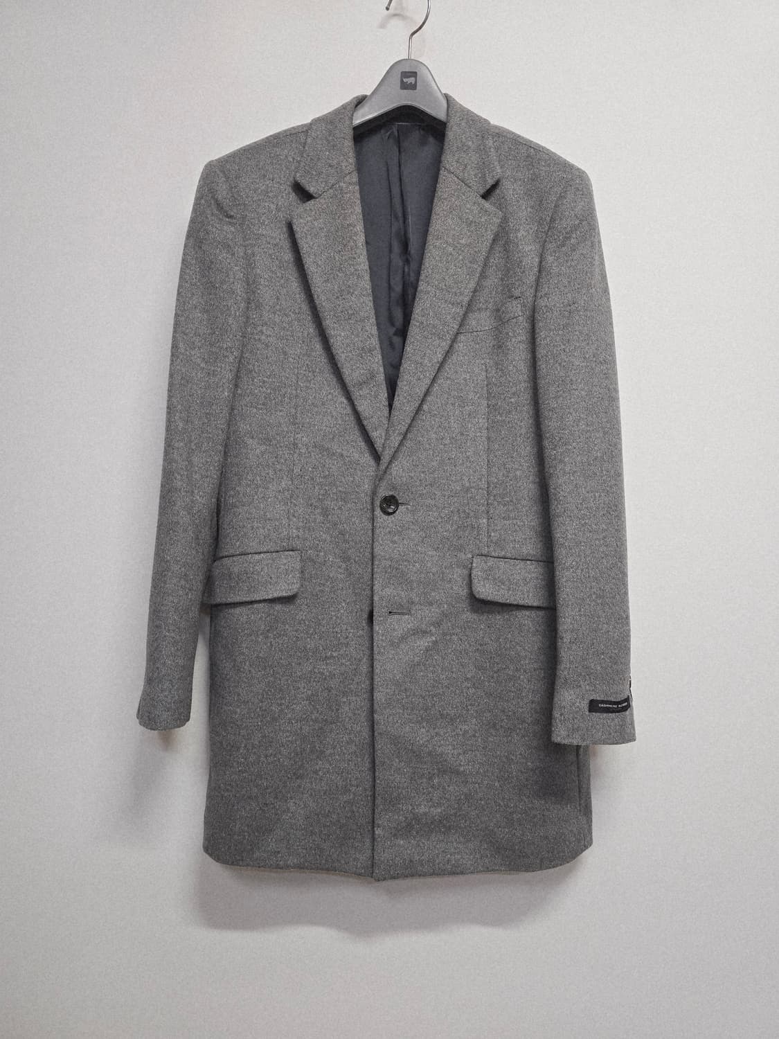 워모 회색 모캐시미어혼방 코트100 상품이미지1