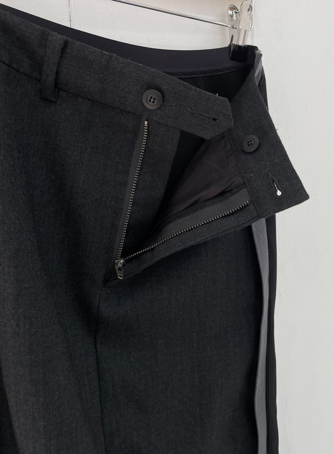 JNBY 유니크 믹스매치 배색 울 혼방 니트 스커트 상품이미지6