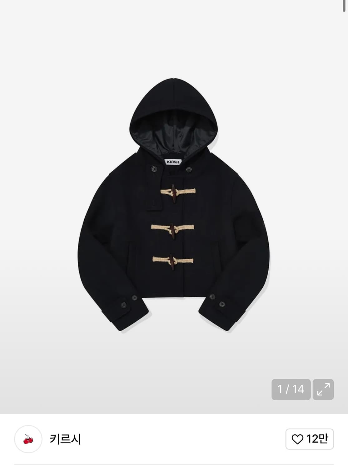 키르시 체리후드하프더플코트 사이즈 1 상품이미지1