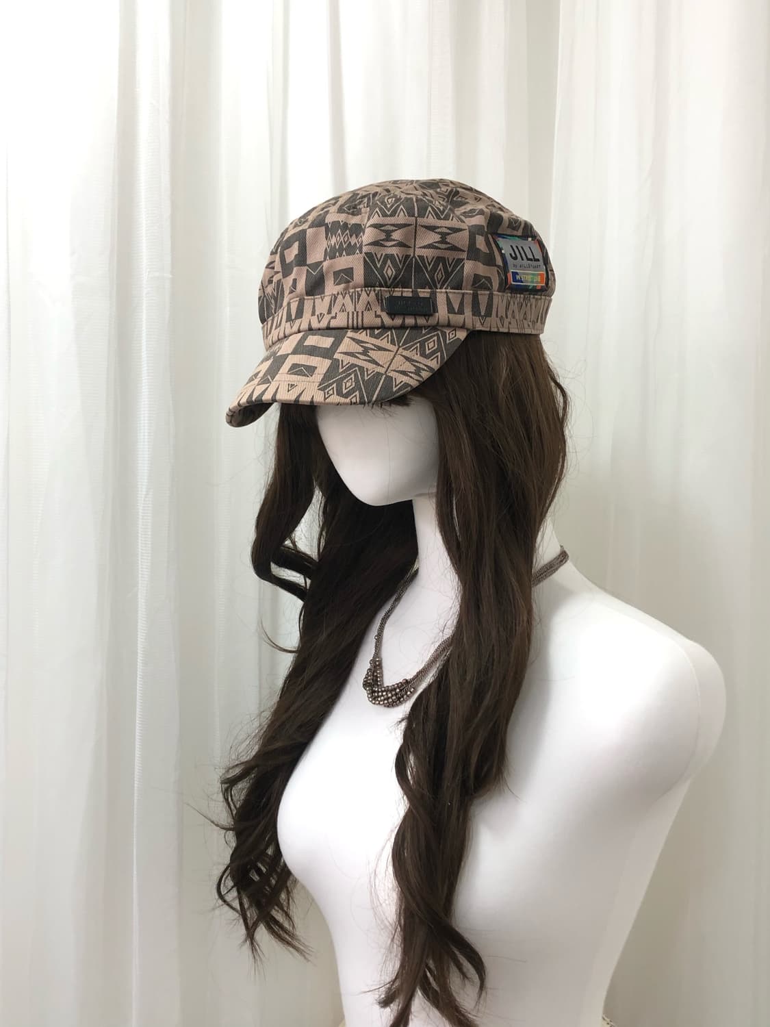 JILLSTUART patterned logo patch ball cap 상품이미지1