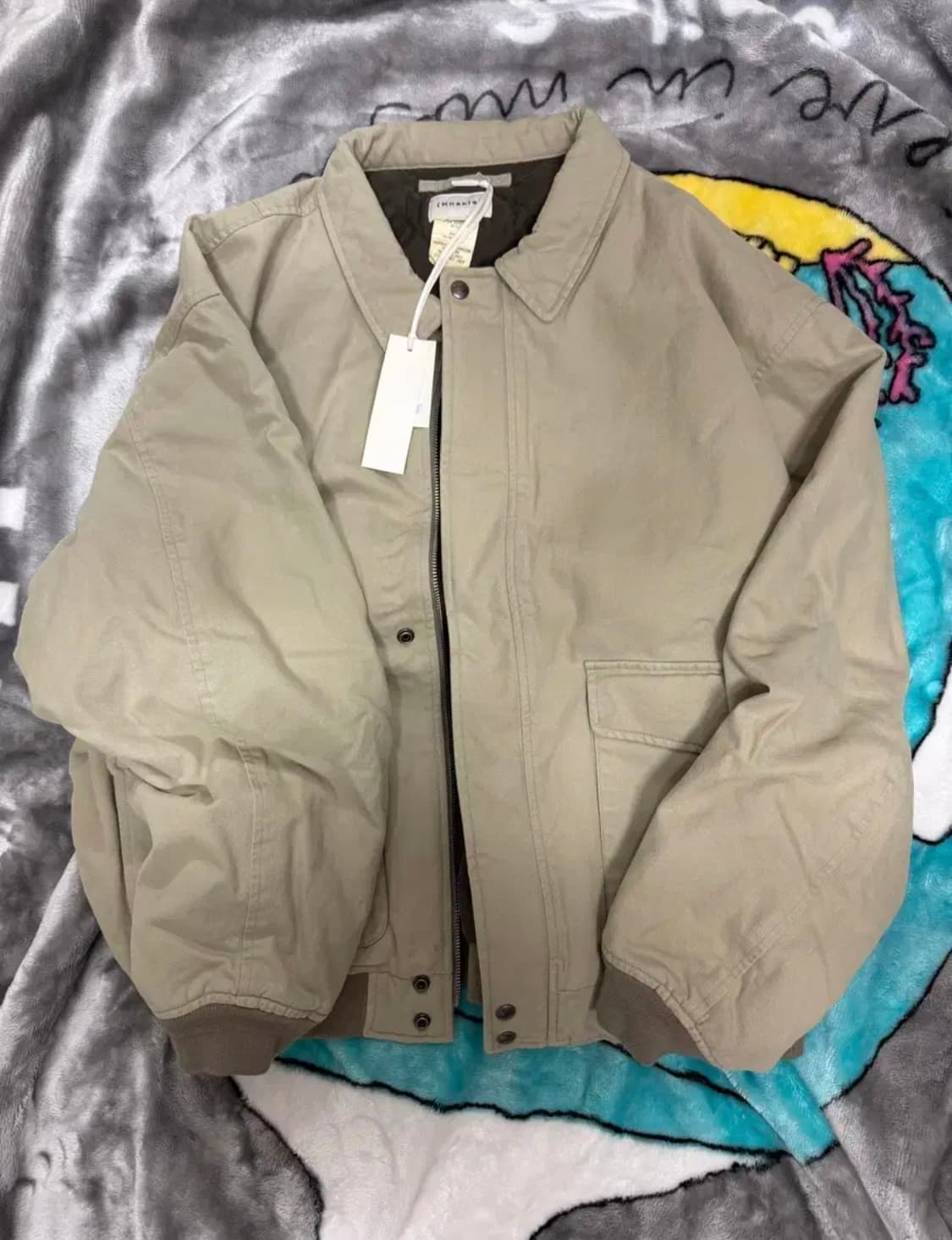 카키스 24fw 스테이션 자켓 베이지 상품이미지1