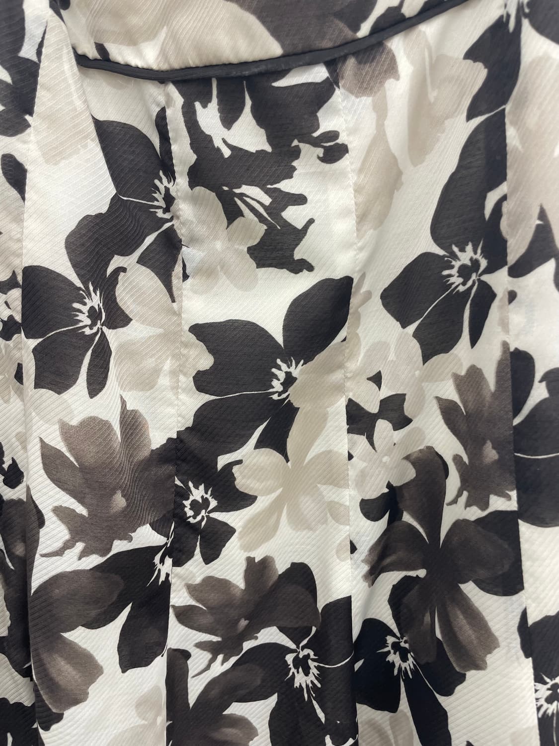 Deep brown floral flare skirt 상품이미지3