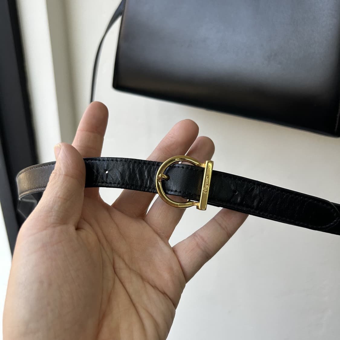 16557 - 페레가모 간치니 켈리 탑 핸들백 상품이미지4