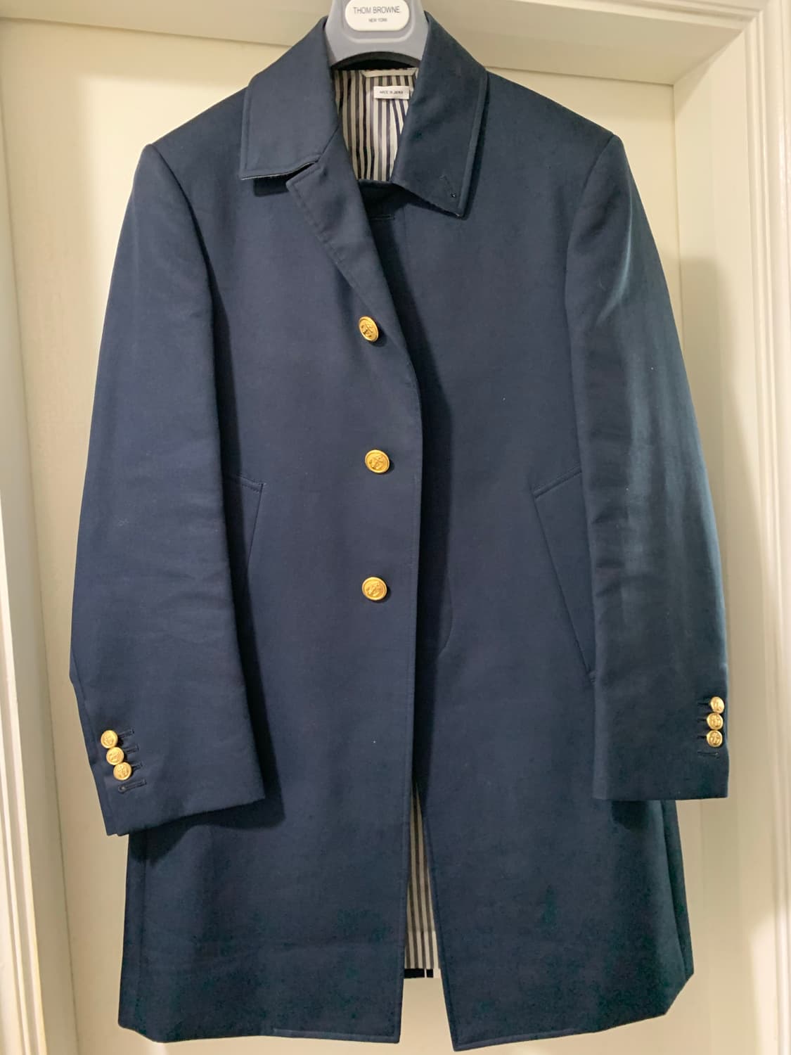 톰브라운 / 네이비 금장 매킨토시 맥 코트 / 0 (95~100) 상품이미지1