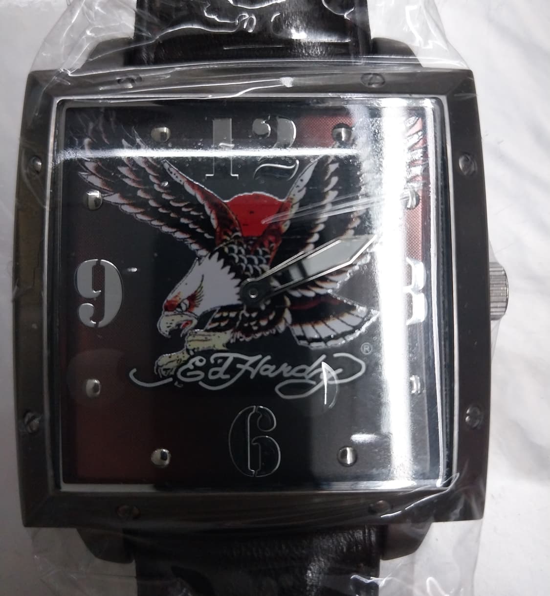 (새상품) ED HARDY 에드하디 워리어 이글스 쿼츠 가죽시계 상품이미지2