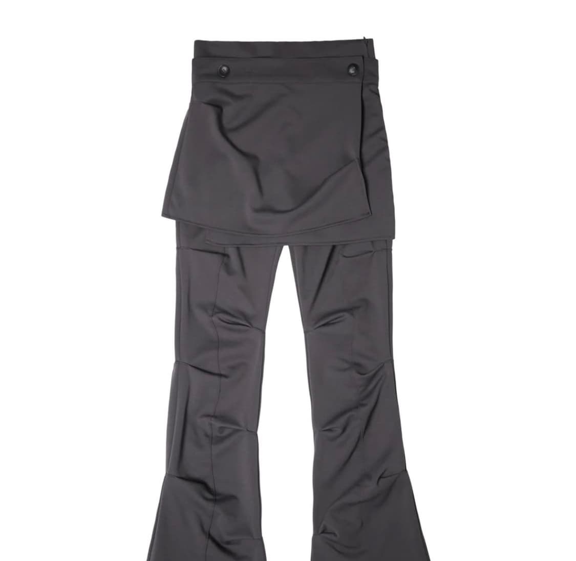 오호스 랩오버 턱 팬츠 차콜 상품이미지2