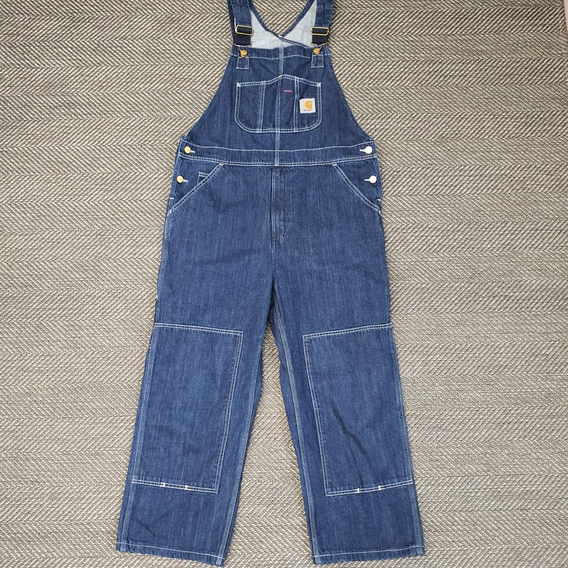칼하트 멜빵 데님 바지 남자34 상품이미지1