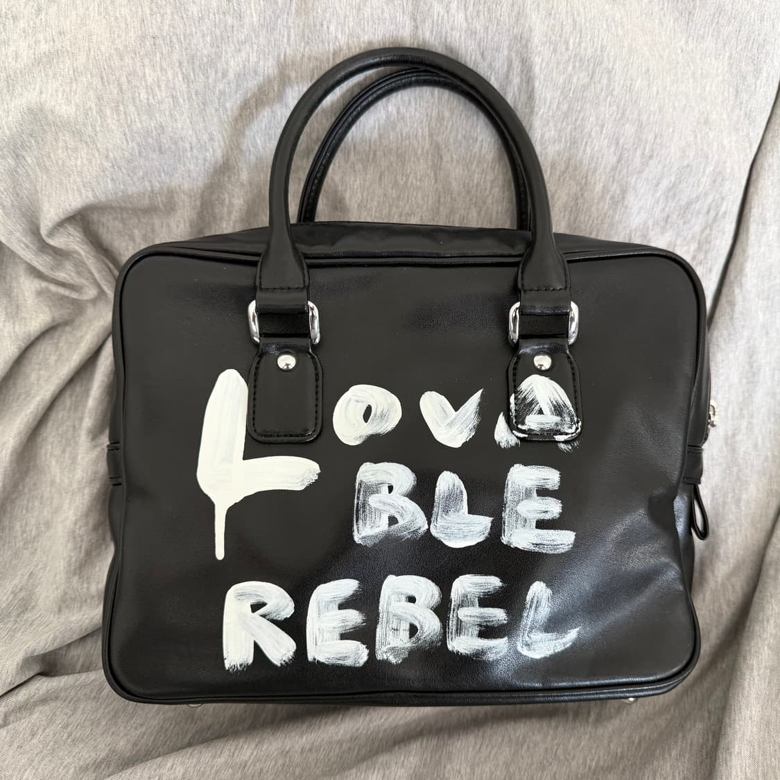 꼼데가르송 걸 페인트 백 블랙 상품이미지2