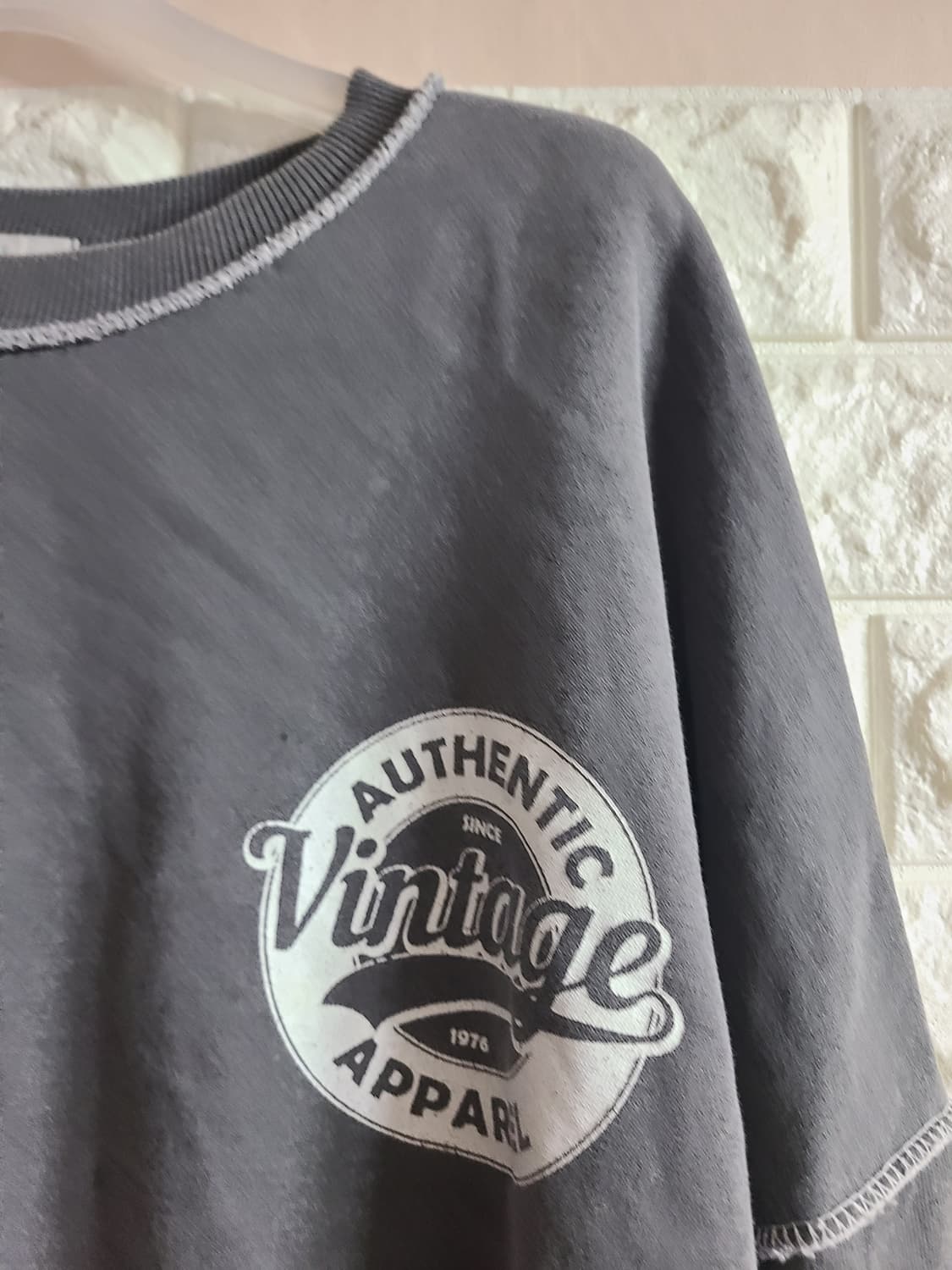 빈티지 오바로크 맨투맨 티셔츠(라지) 상품이미지2