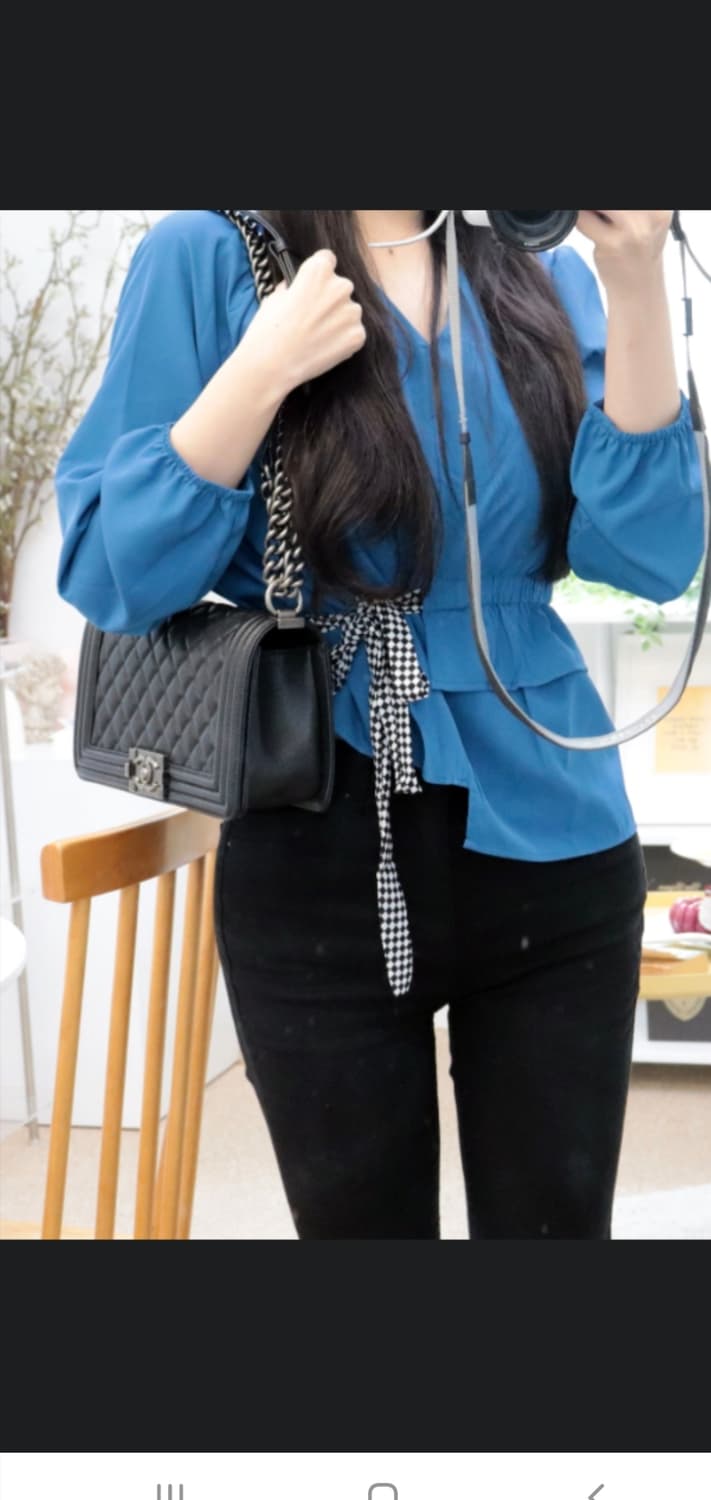 샤넬 보이백 미듐 캐비어 은장 크로스/숄더백 정품S급(감정서O) 상품이미지5