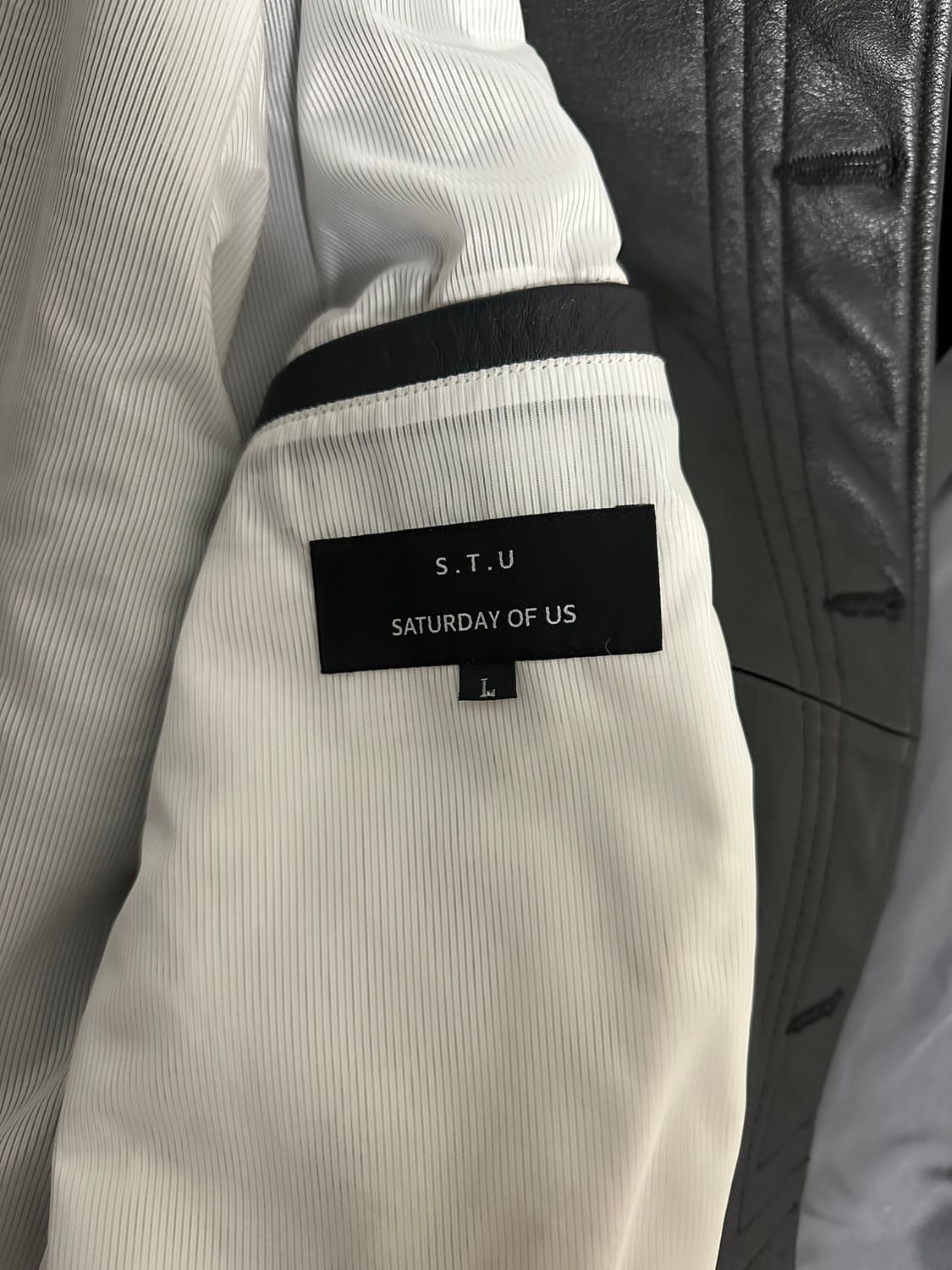 (L) STU 21ss 레더자켓 상품이미지3