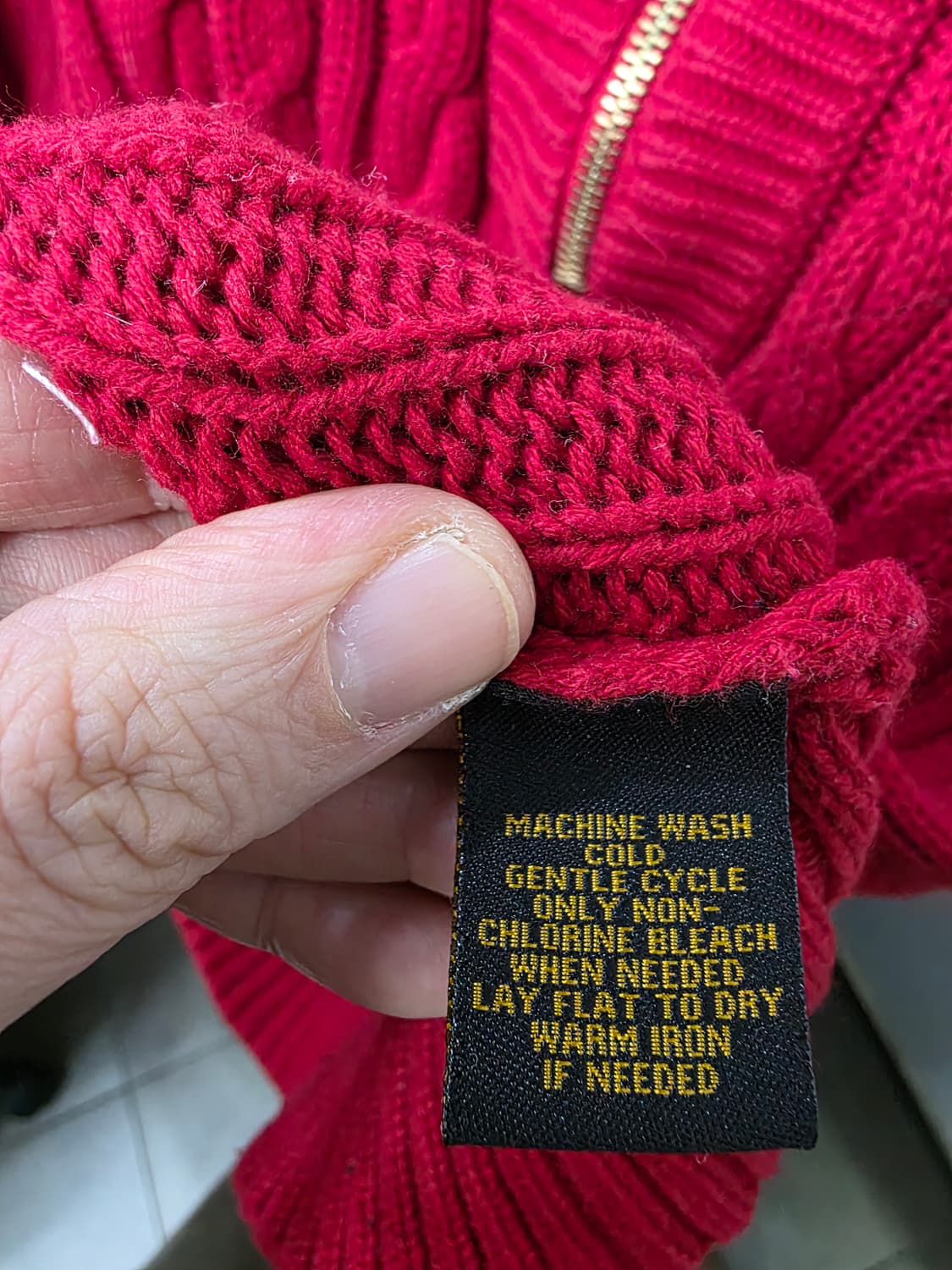 랄프로렌 여성 반집업 니트 상품이미지4