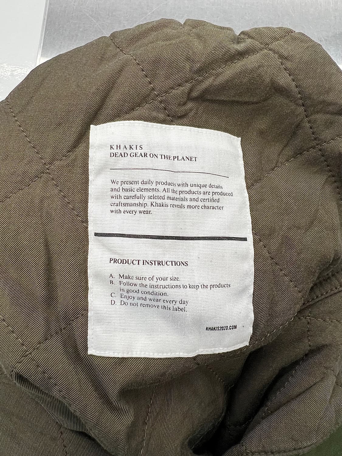 카키스 투턱 퀼팅 루즈핏 파라슈트 아미 팬츠 상품이미지8