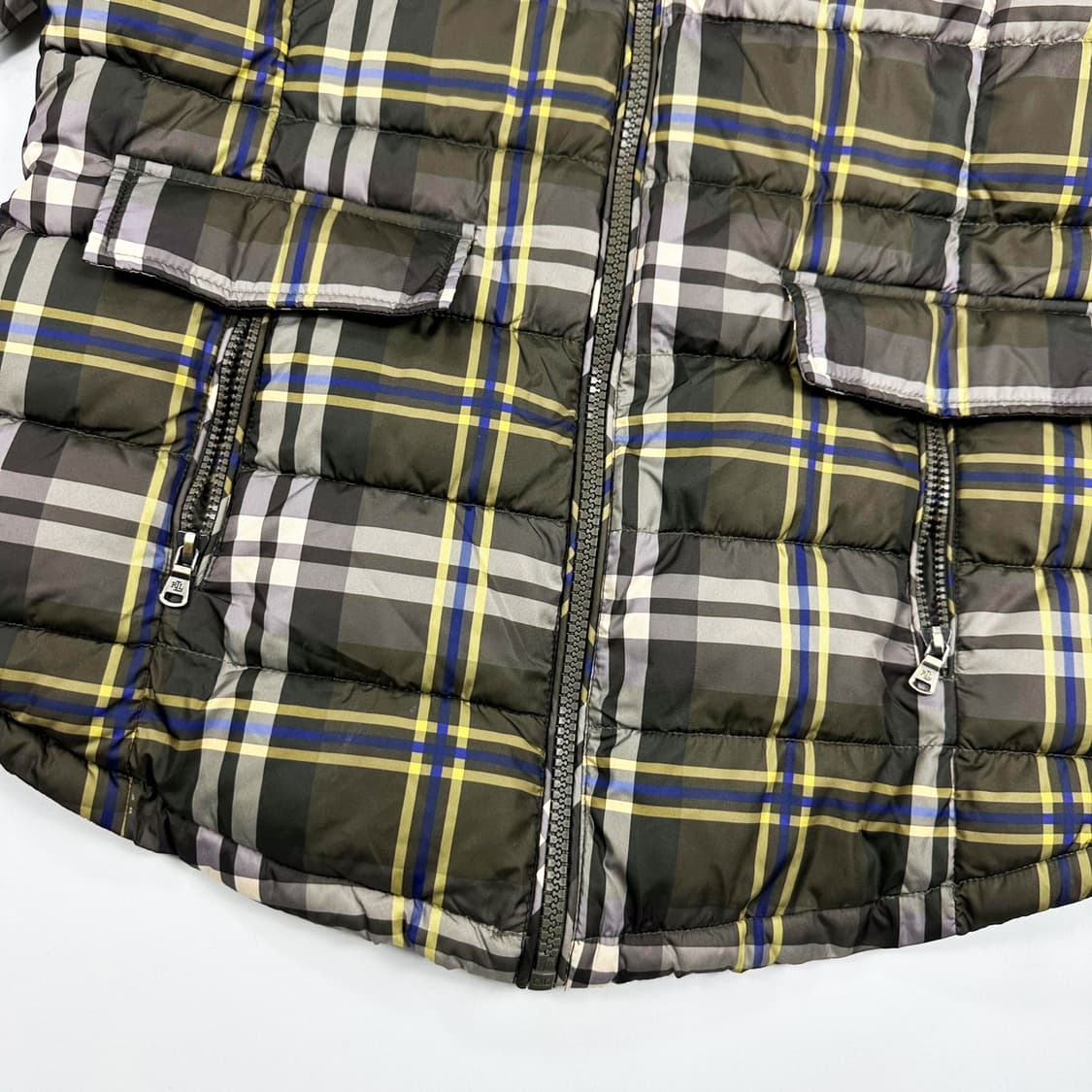 폴로 랄프로렌 RL 클래식 체크 패딩 점퍼 (M 여성추천) 상품이미지4