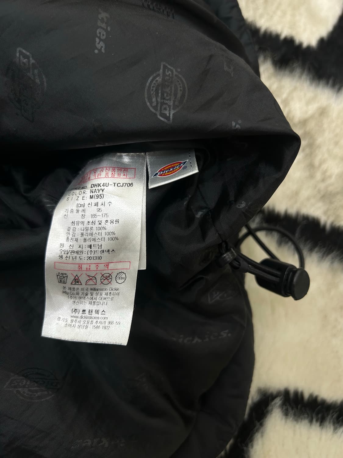 [M]디키즈 경량 패딩 자켓/블랙 상품이미지5