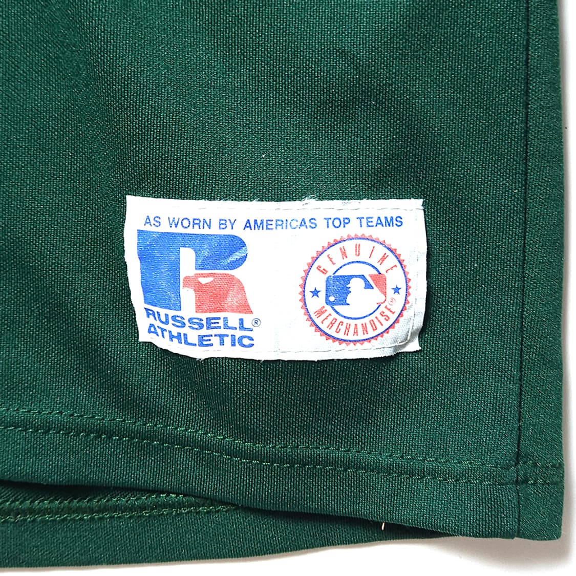 90s USA 빈티지 러셀 오클랜드 애슬레틱스 베이스볼 져지 상품이미지4