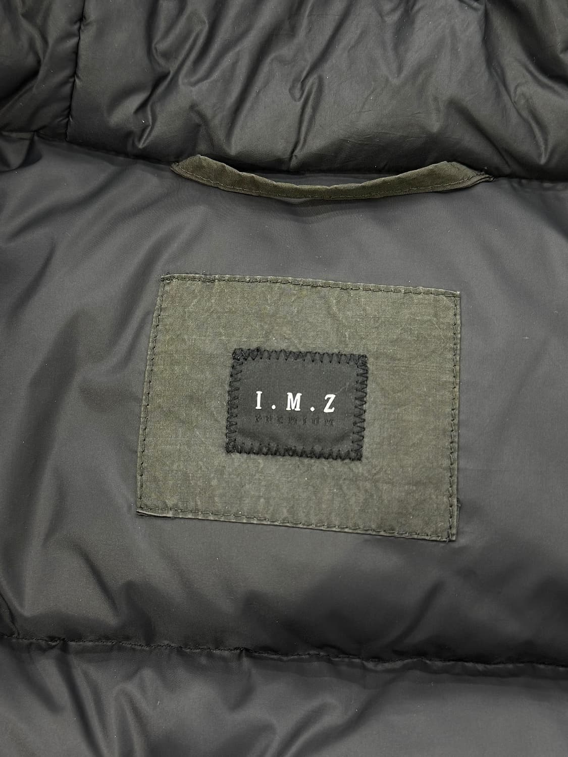 인터메조 테크 워시드 그레이 후디 덕 다운 롱 패딩 자켓 상품이미지7