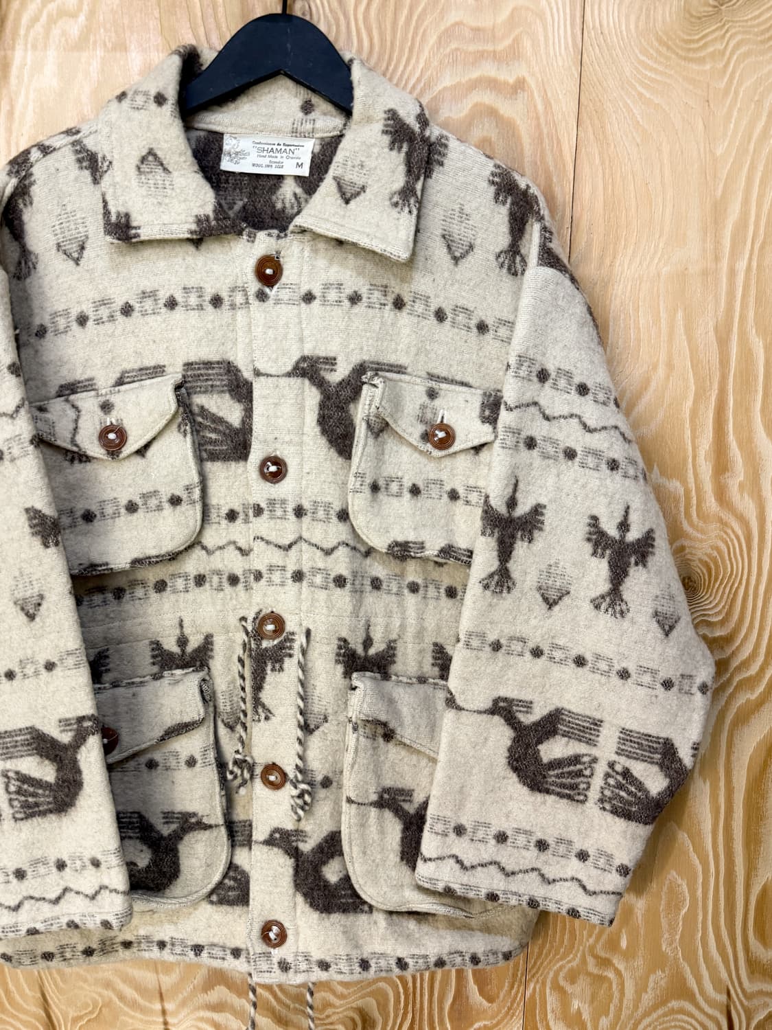 Shaman 오타발로 핸드메이드 아즈텍 울 자켓 상품이미지3