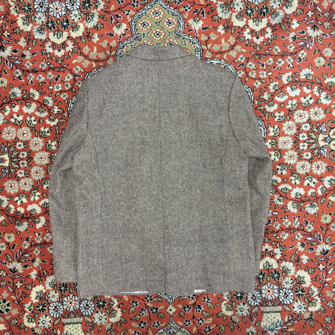 [M] 수아레 베이지 체크 울 블레이저 상품이미지2