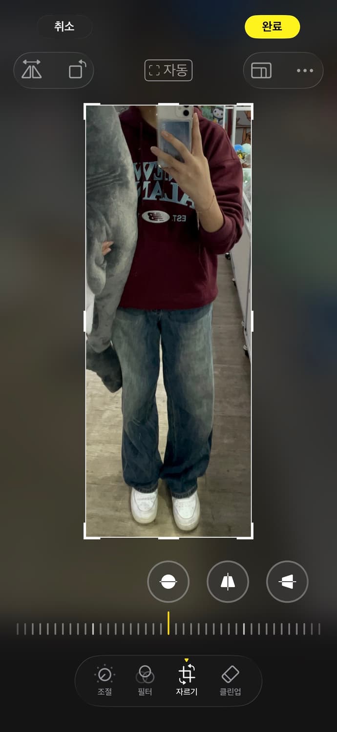 뉴발란스 버건디 후드티 상품이미지3