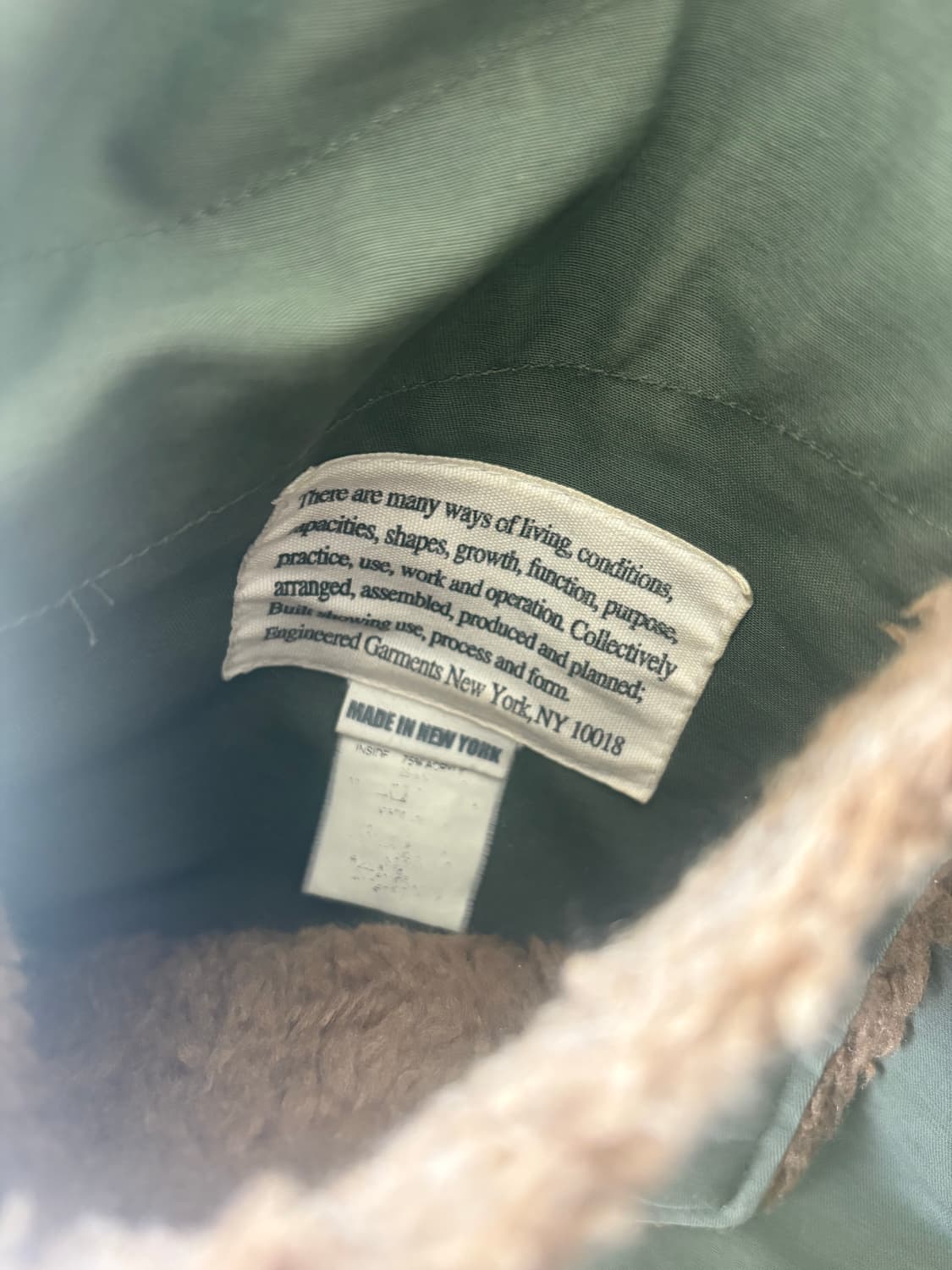 Engineered Garments 엔지니어드 가먼츠 리버시블 퍼 베스트 상품이미지5