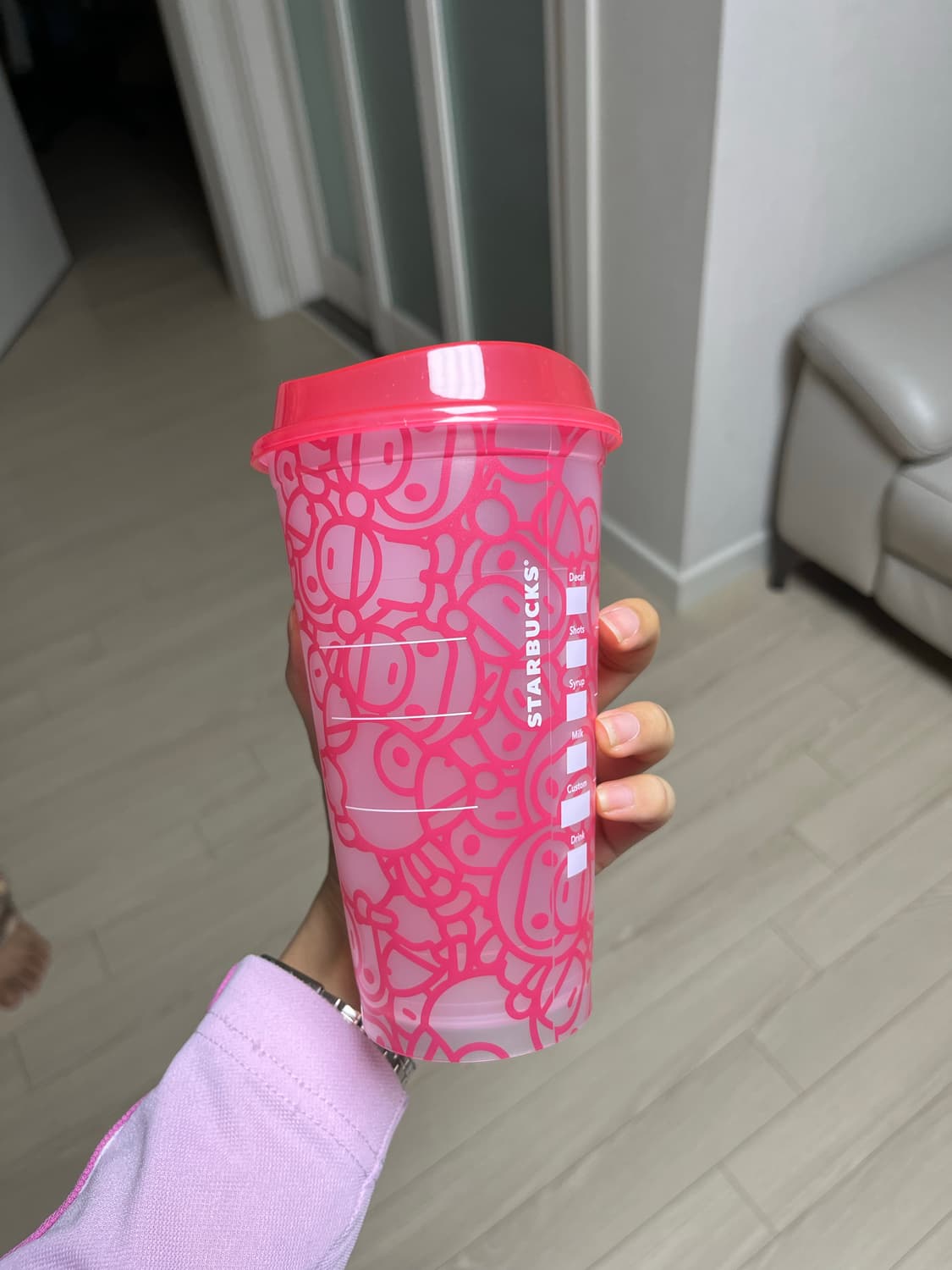 베이미 마일로 핑크 리유저블 컵 상품이미지3