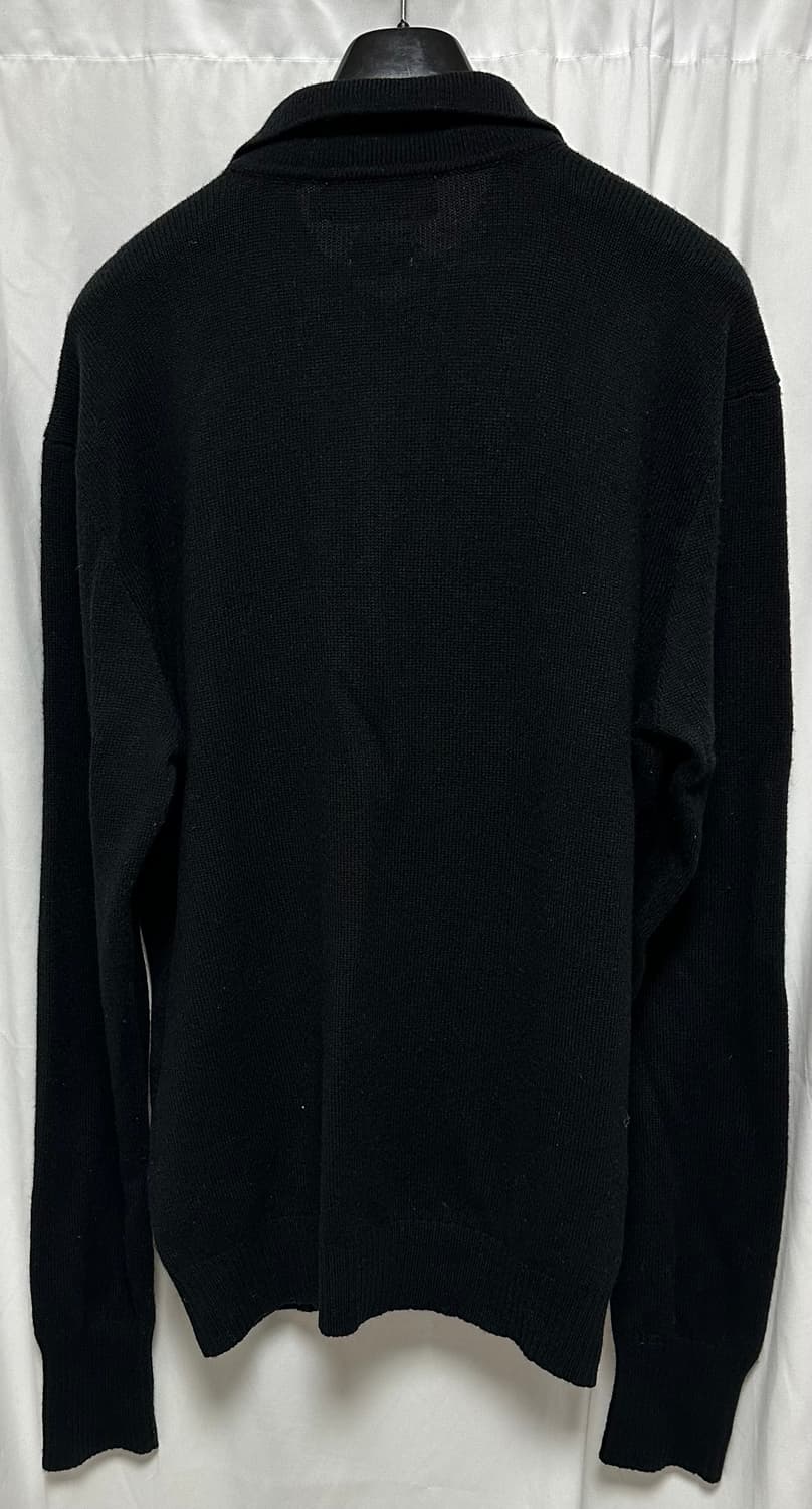 no.97 폴로 랄프로렌 램스울 블랙 카라니트 105 상태s급 상품이미지3