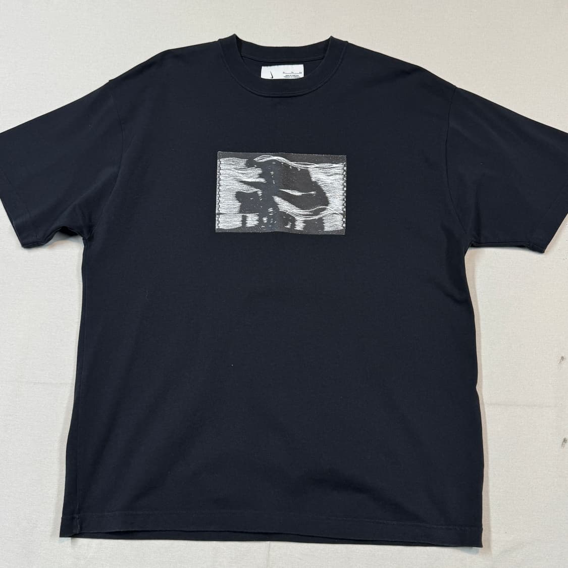 XL) 나이키 인사이드아웃 에어포스 블랙 반팔 티셔츠 상품이미지2