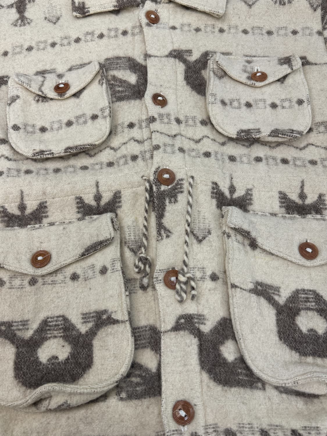 Shaman 오타발로 핸드메이드 아즈텍 울 자켓 상품이미지5