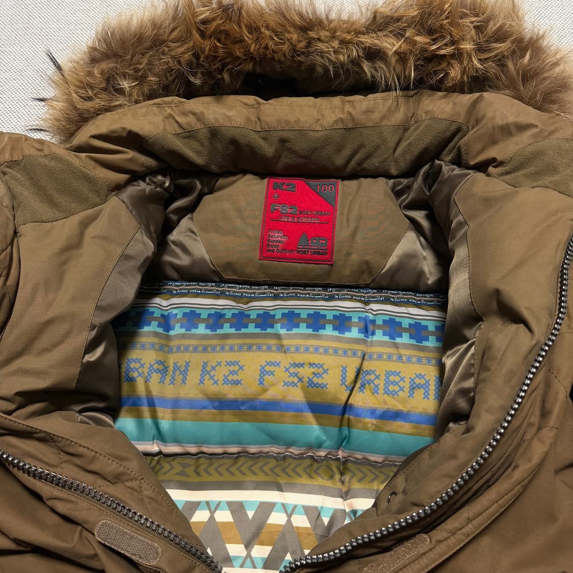 K2 FS2 브라운 야상파카 상품이미지3