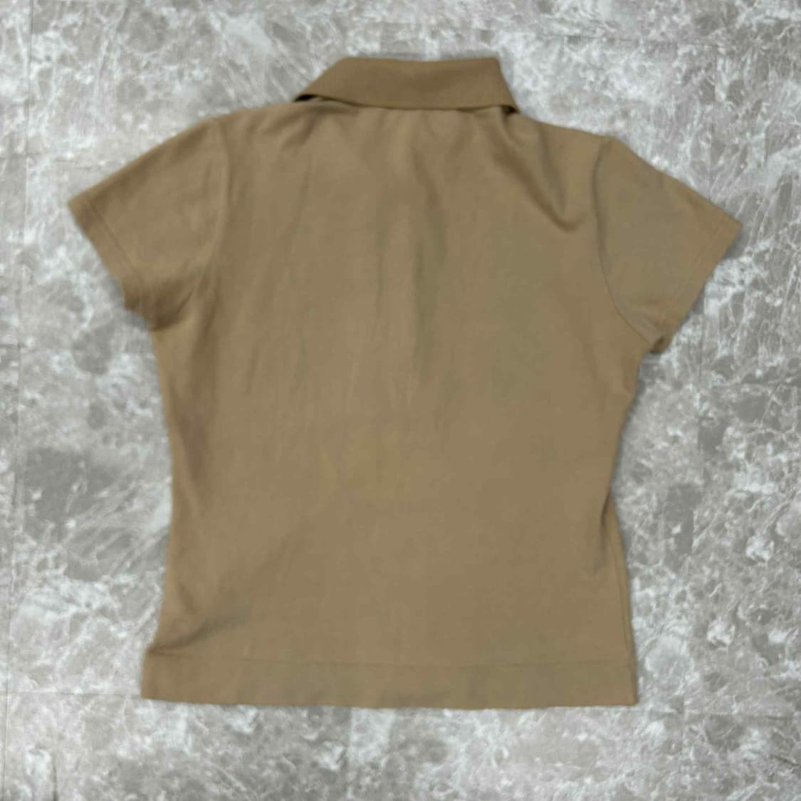 버버리 노바체크 베이지 여리핏 4버튼 걸즈 pk 반팔 카라티(M) 상품이미지3