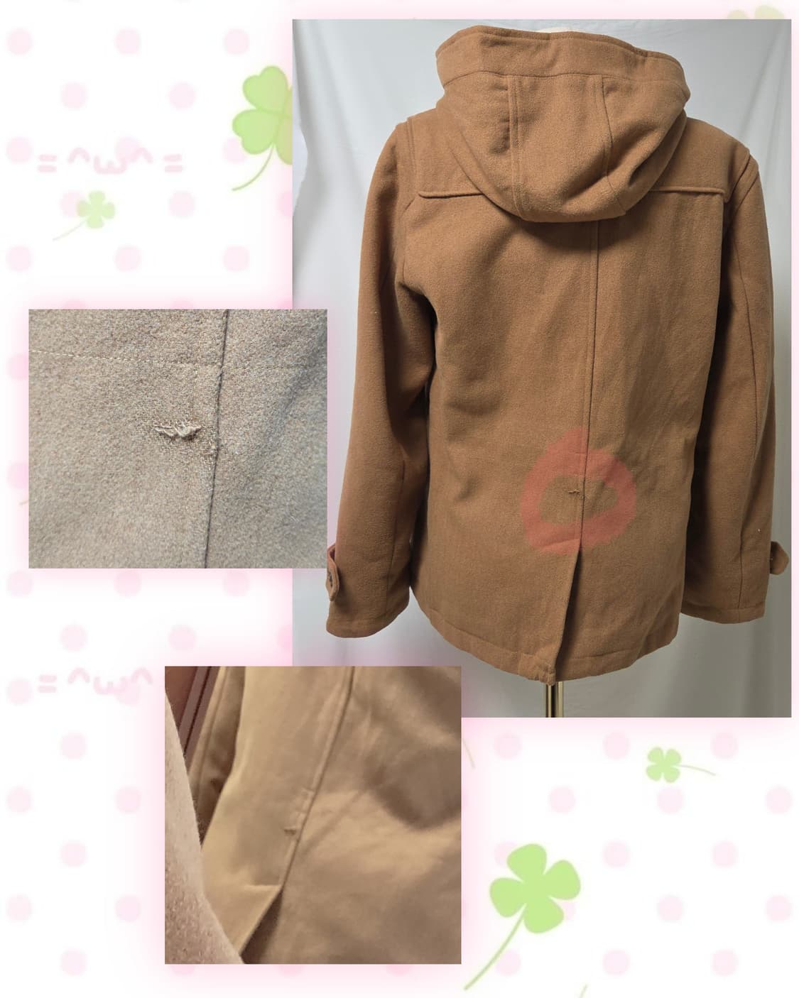 BROWNY 카멜 더플 떡볶이 코트 상품이미지5