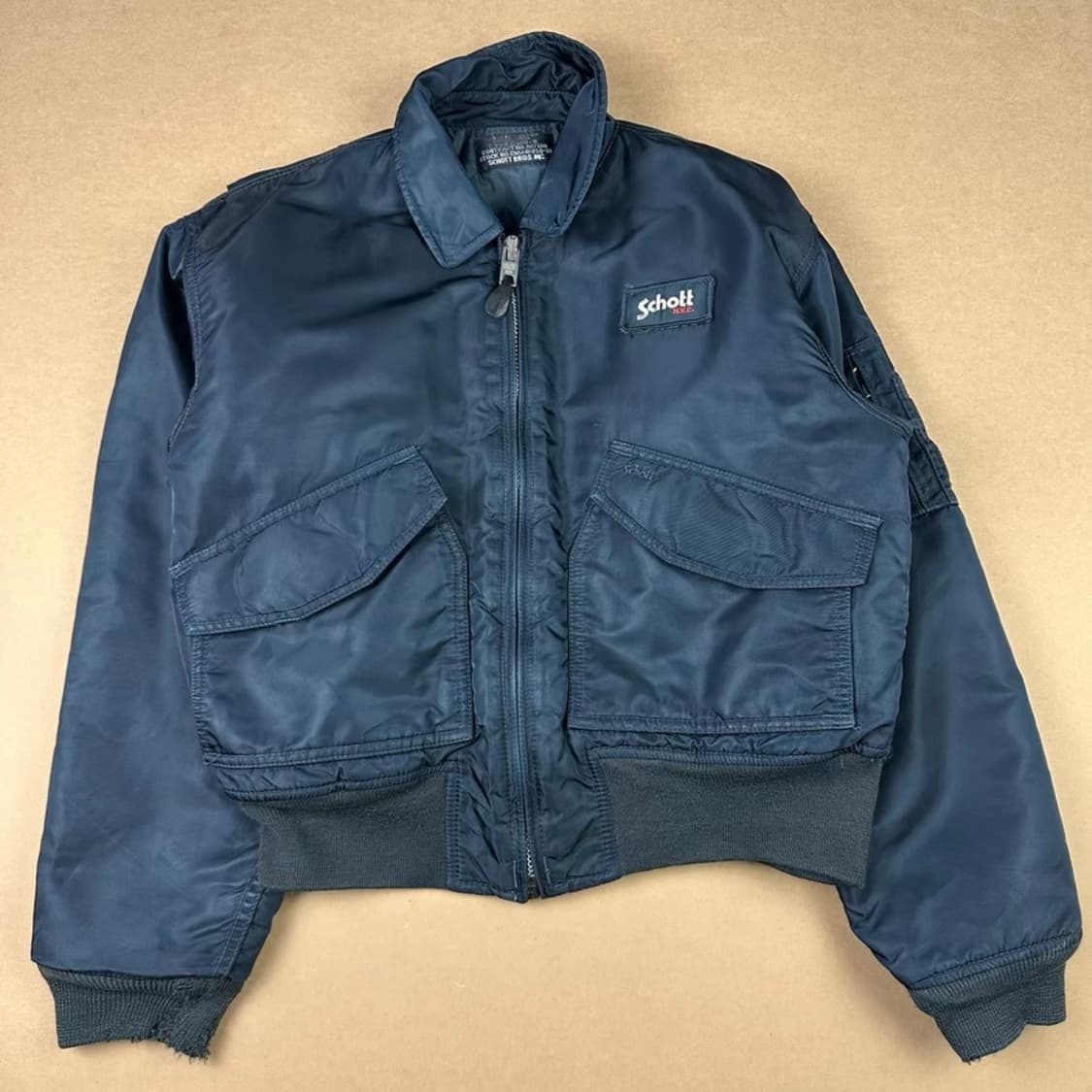  [Schott NYC] 90s Made in USA CWU-R 보머 자 상품이미지1