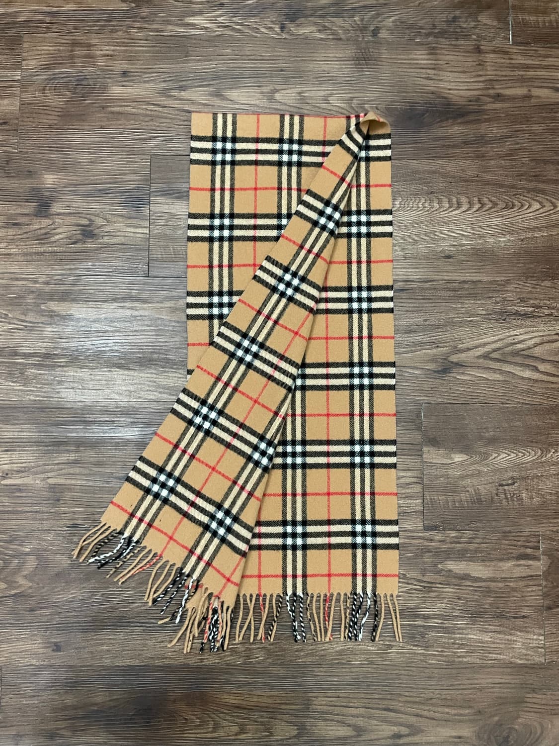 버버리 램스울 노바체크 머플러 목도리 베이지 상품이미지5