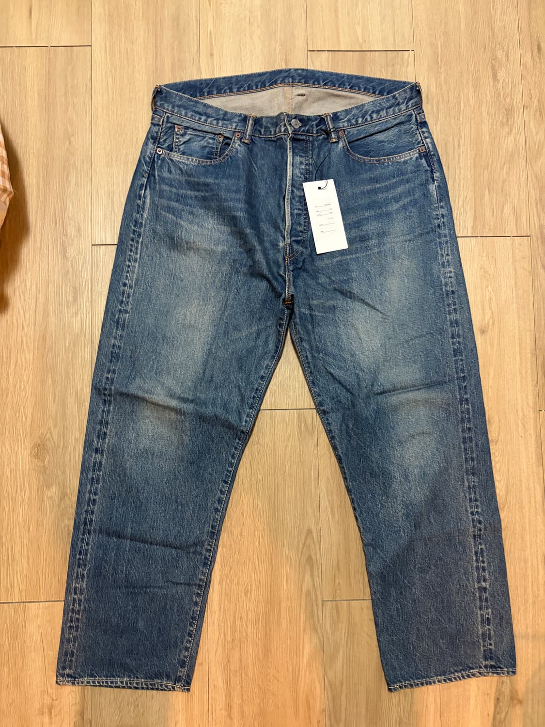 (36) 아프레쎄 Washed Denim Wide Pants  상품이미지2