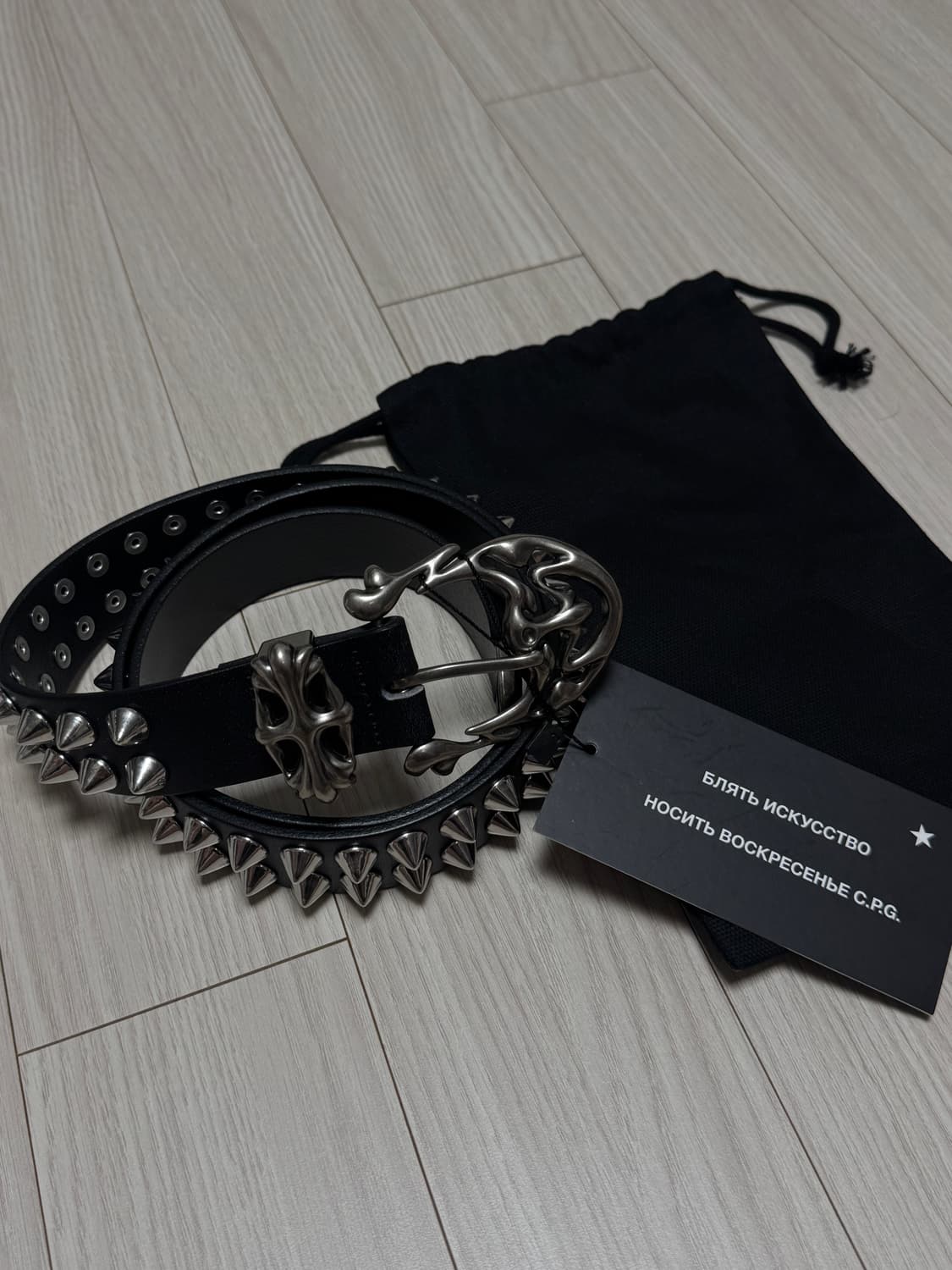 [OS] 선데이오프클럽 Wakame 스터드 벨트 상품이미지2