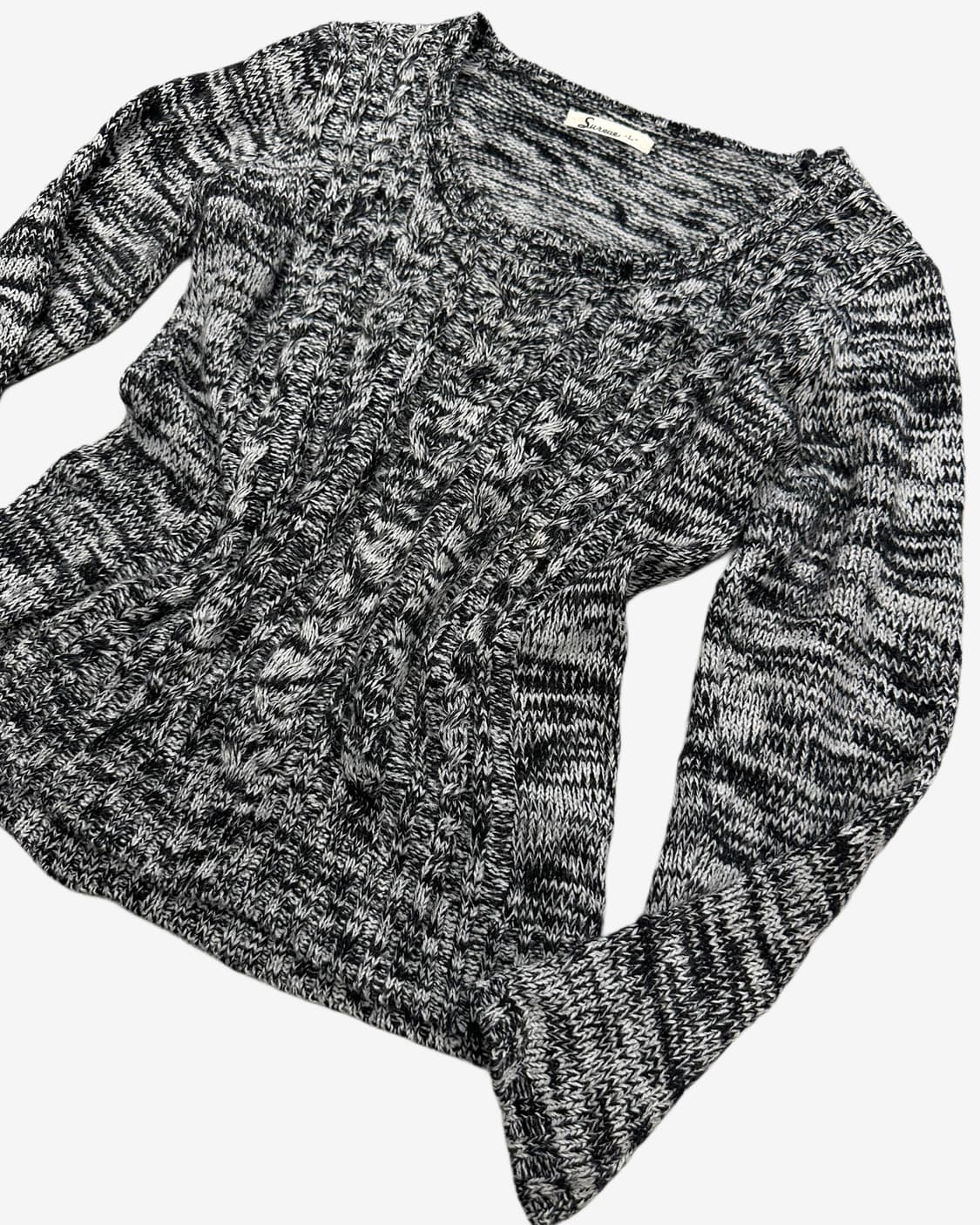 mixed black cable knit 상품이미지3