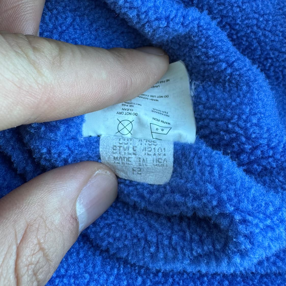 파타고니아 쉘드 신칠라 봄버 자켓 블루 L, made in usa 상품이미지4