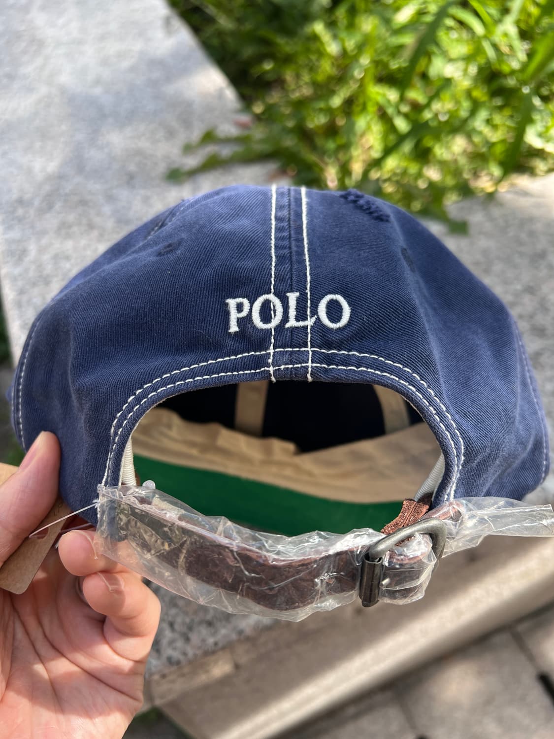 90-00s Polo RL 폴로 랄프로렌 디스트레스드 헤비 트윌 볼캡 상품이미지7