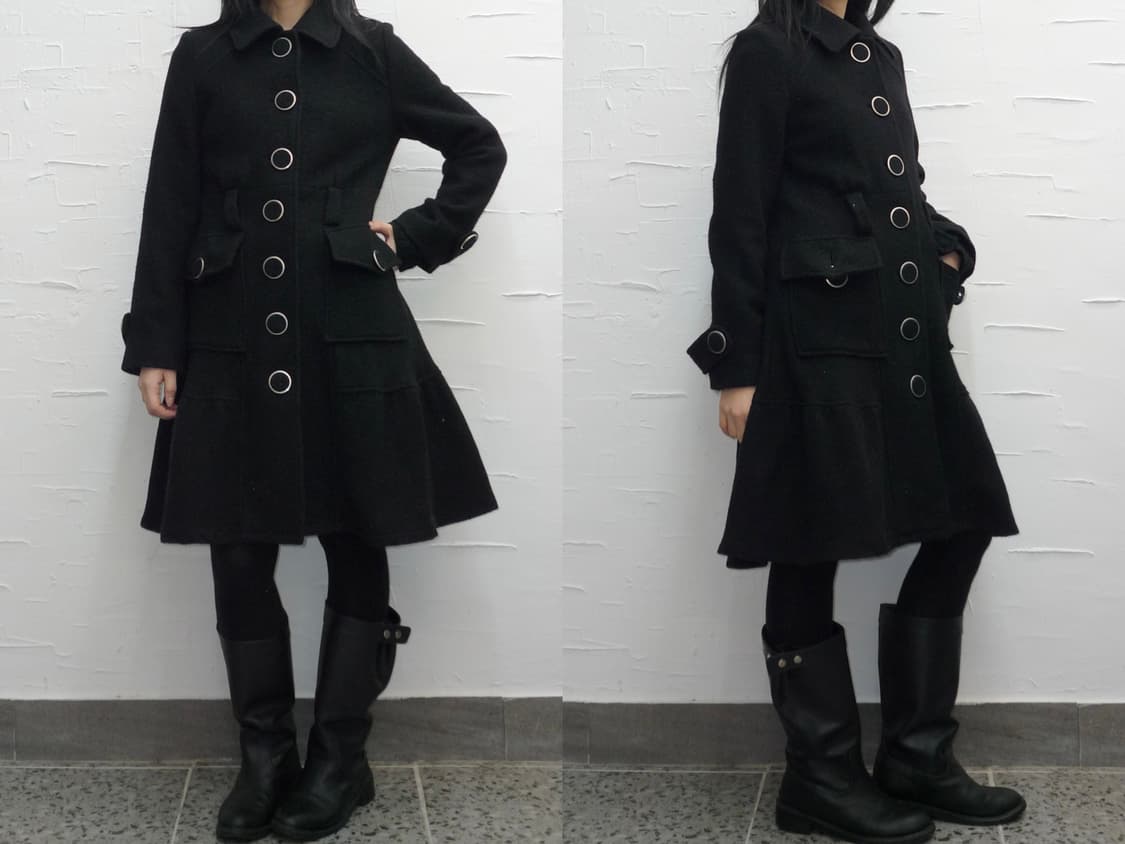 Big buttons flare coat 상품이미지1