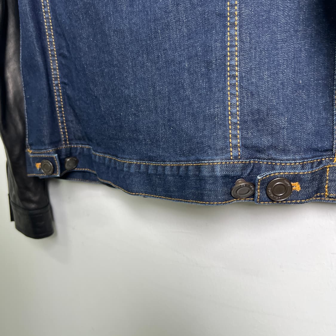 젠메이드 암 레더 데님 자켓 L 상품이미지7
