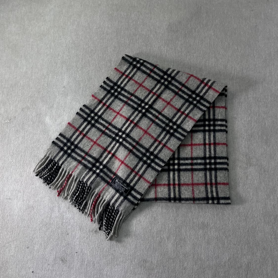 버버리 노바체크 그레이 램스울 머플러 상품이미지1