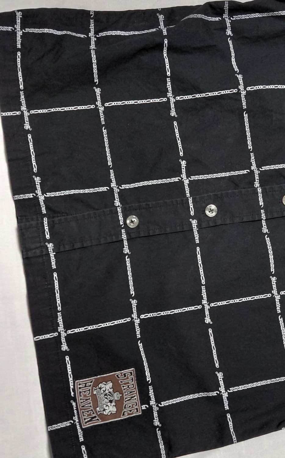 [S/150] Strange Heaven 그래피티 백로고 체크 반팔 상품이미지4