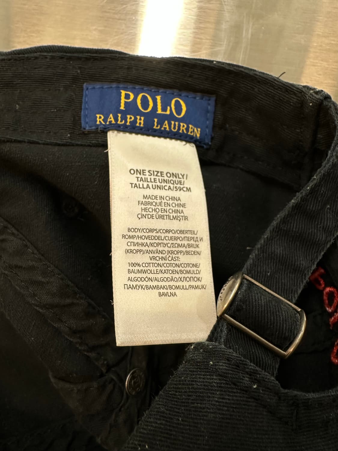 폴로 랄프로렌 블랙 볼캡 상품이미지4