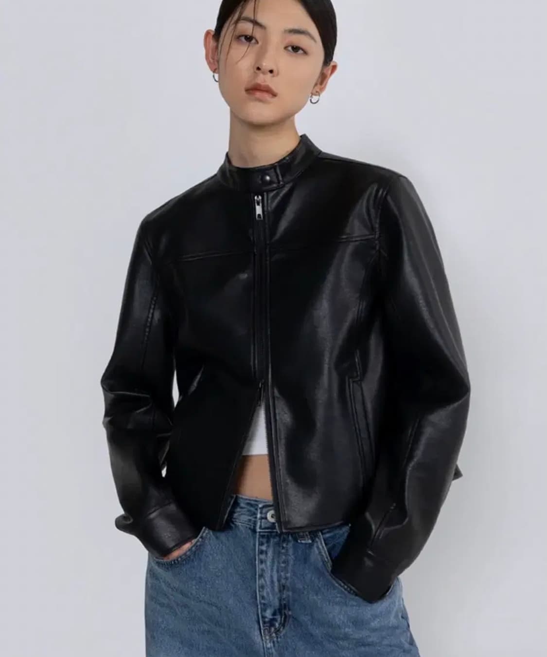 라퍼지포우먼 버핑레더 자켓 (s) (라이더 바이커) 상품이미지1