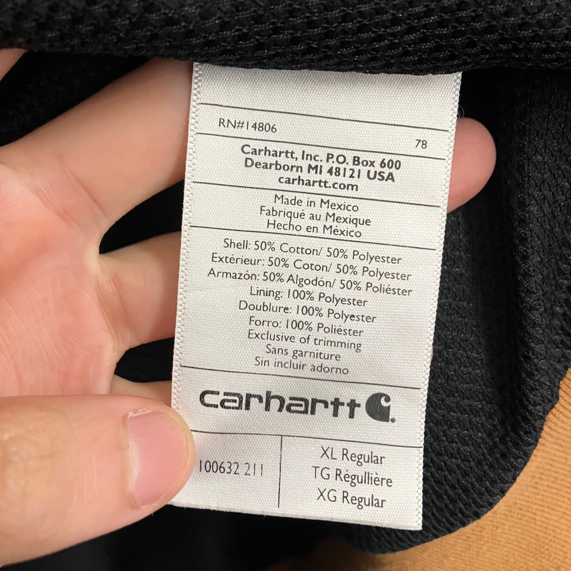 N237 칼하트 써멀 후드집업 레인디펜더 상품이미지3