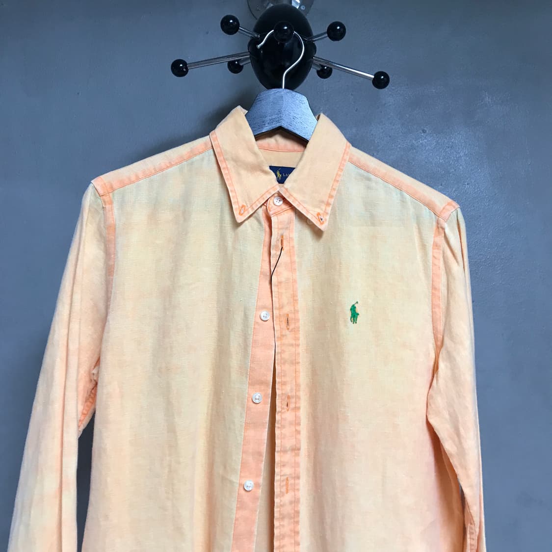 폴로 랄프로렌 린넨 셔츠 오렌지 S 상품이미지2
