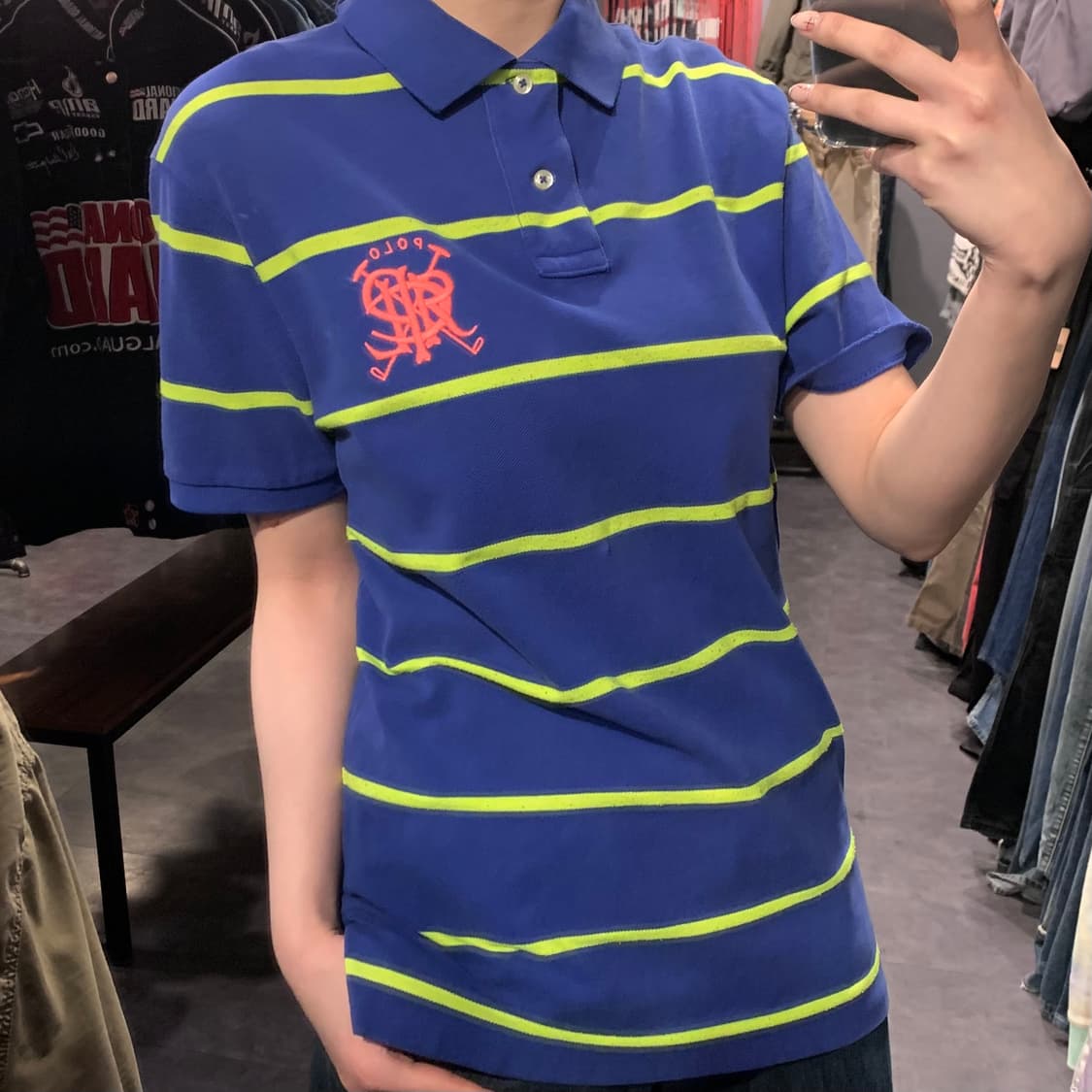 [IM] 폴로 랄프로렌 반팔 피케 셔츠 블루 상품이미지4