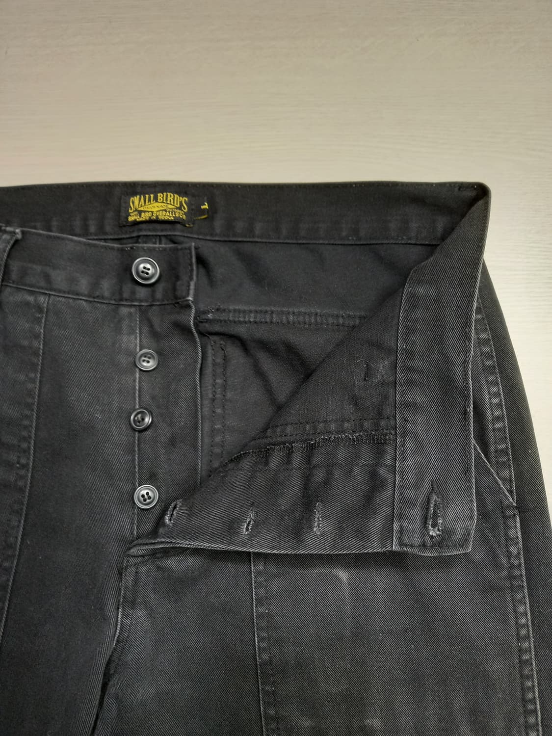 32 SMALL BIRD'S Seoul 퍼티그 팬츠 블랙 32-309 상품이미지7