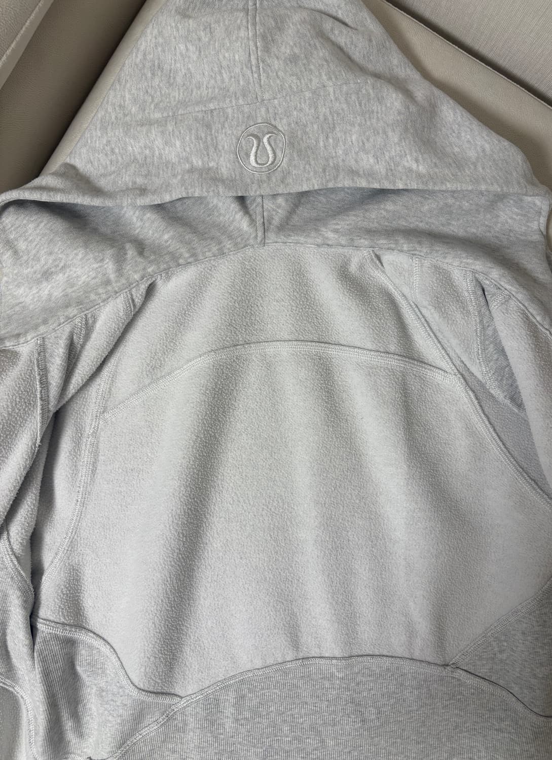룰루레몬 스쿠바 오버사이즈드 후드집업 라이트 그레이 ML 상품이미지4